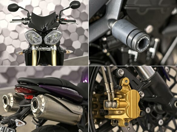 2011 Triumph Street Triple, фиолетовый, 555000 рублей - вид 9