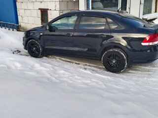 2013 Volkswagen Polo V, чёрный, 790000 рублей, вид 2