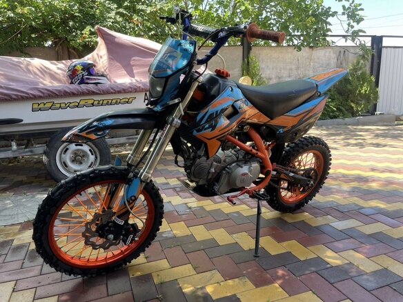 2022 Kayo Evolution YX140EM, синий, 85000 рублей - вид 1