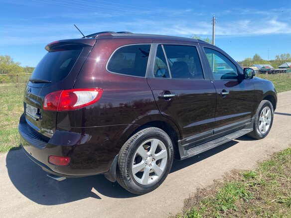 2008 Hyundai Santa Fe II, фиолетовый, 890000 рублей - вид 3