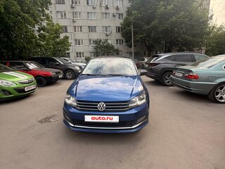 2018 Volkswagen Polo V Рестайлинг, синий, 1270000 рублей, вид 1