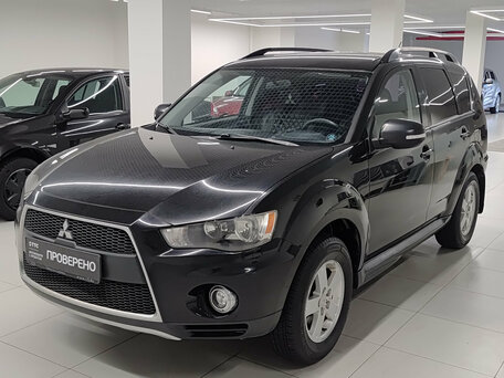 2011 Mitsubishi Outlander II Рестайлинг, чёрный, 679000 рублей, вид 1