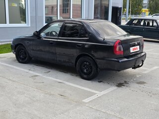 2008 Hyundai Accent ТагАЗ II, чёрный, 185000 рублей, вид 4