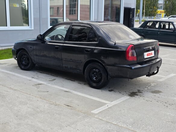 2008 Hyundai Accent ТагАЗ II, чёрный, 185000 рублей - вид 3