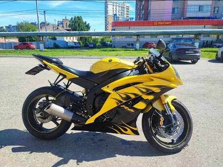 2008 Yamaha YZF-R6, жёлтый, 635000 рублей, вид 1