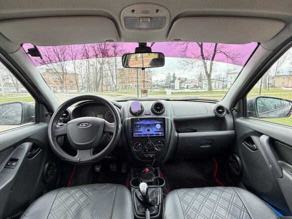 2014 Lada (ВАЗ) Granta I, чёрный, 420000 рублей - вид 9