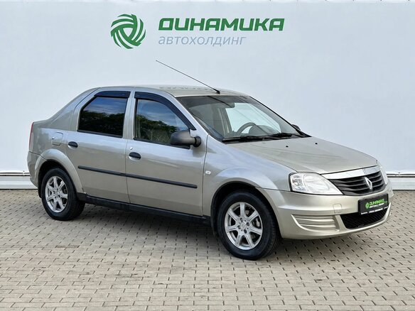 2012 Renault Logan I Рестайлинг, бежевый, 470000 рублей - вид 2