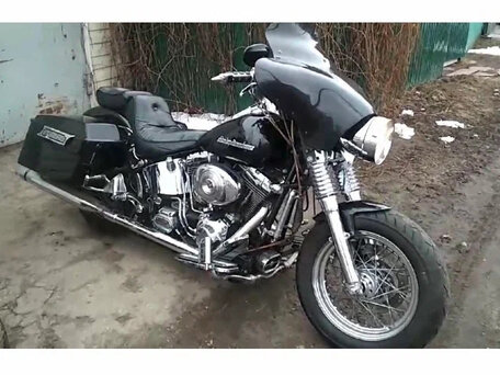 2001 Harley-Davidson Heritage Classic, чёрный, 690000 рублей, вид 3