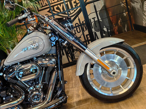 2024 Harley-Davidson Fat Boy, серебристый, 3300000 рублей - вид 10