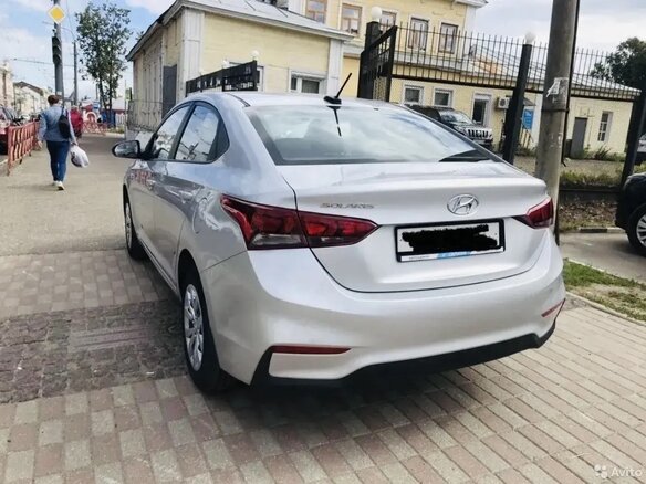 2017 Hyundai Solaris II, серебристый - вид 6