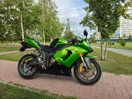 2005 Kawasaki ZX-6R Ninja, чёрный, 465000 рублей, вид 3