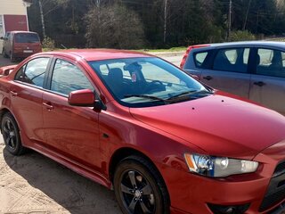 2008 Mitsubishi Lancer X, красный, 680000 рублей, вид 2