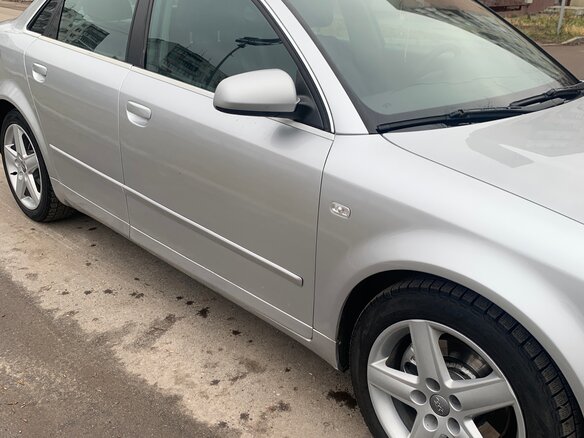 2004 Audi A4 II (B6), серебристый, 440000 рублей - вид 3