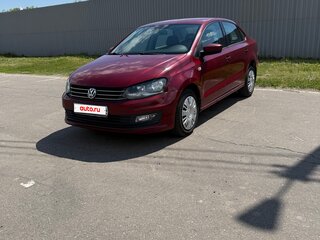 2017 Volkswagen Polo V Рестайлинг, пурпурный, 920000 рублей, вид 2