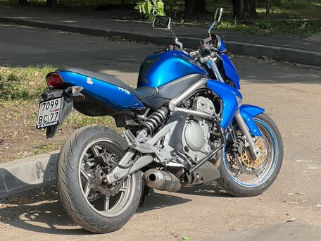 2008 Kawasaki ER-6N, синий, 300000 рублей, вид 2