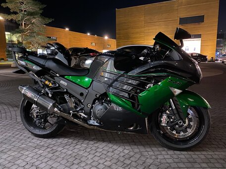 2018 Kawasaki ZZR 1400, зелёный, 1350000 рублей, вид 2