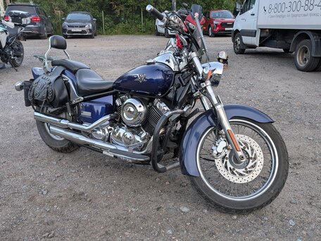 2004 Yamaha XVS650 Drag Star, синий, 469000 рублей, вид 1
