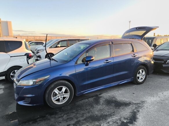 2009 Honda Stream II Рестайлинг, синий, 1350000 рублей