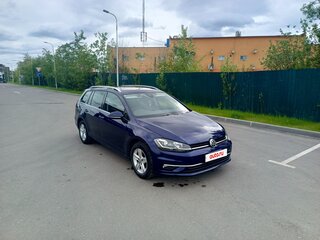 2018 Volkswagen Golf VII Рестайлинг, синий, 1540000 рублей, вид 3