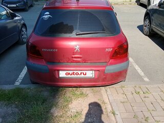 2006 Peugeot 307 I Рестайлинг, красный, 450000 рублей, вид 2