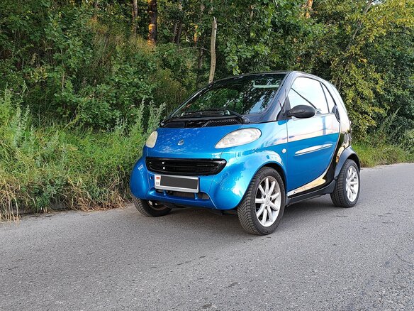 2000 Smart Fortwo City-Coupe I, синий, 381000 рублей