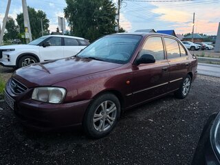 2010 Hyundai Accent ТагАЗ II, красный, 330000 рублей, вид 1