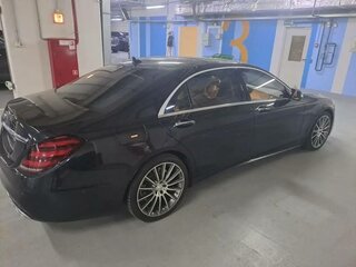 2019 Mercedes-Benz S-Класс 560 Long VI (W222, C217) Рестайлинг, чёрный, 4350000 рублей, вид 3
