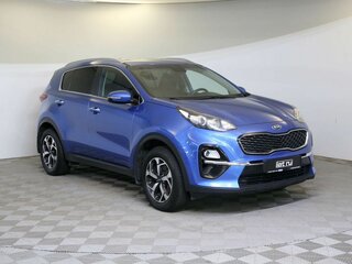 2018 Kia Sportage IV Рестайлинг, синий, 1875000 рублей, вид 3