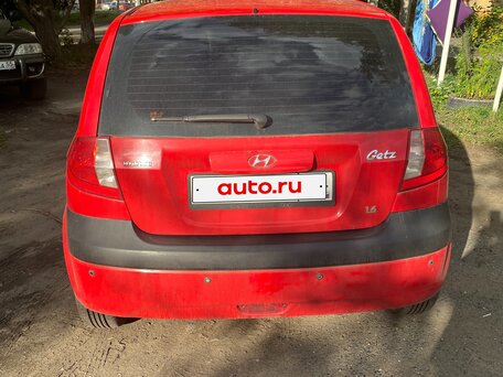 2006 Hyundai Getz I Рестайлинг, красный, 490000 рублей, вид 2