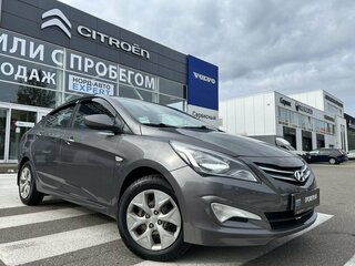 2016 Hyundai Solaris I Рестайлинг, серый, 970000 рублей, вид 1