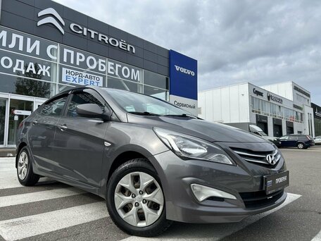 2016 Hyundai Solaris I Рестайлинг, серый, 970000 рублей, вид 1