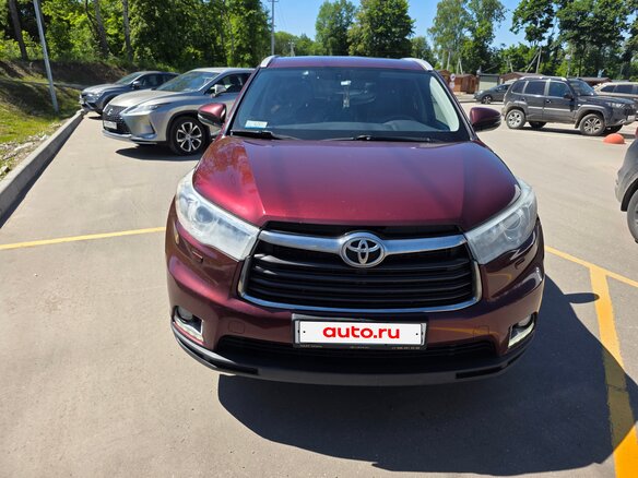 2014 Toyota Highlander III (XU50), красный, 2550000 рублей - вид 6