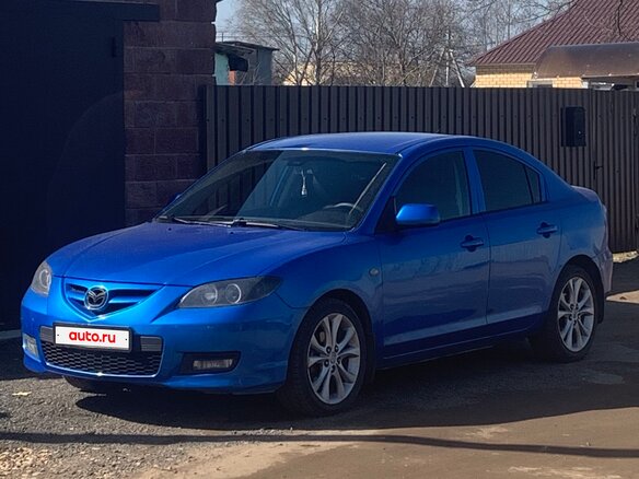 2006 Mazda 3 I (BK) Рестайлинг, синий - вид 2
