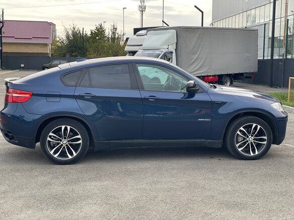 2013 BMW X6 30d I (E71) Рестайлинг, синий, 2200000 рублей - вид 3