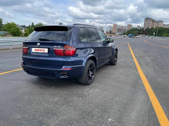 2013 BMW X5 40d II (E70) Рестайлинг, синий, 1850000 рублей - вид 6