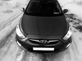 2012 Hyundai Solaris I, чёрный, 580000 рублей, вид 4