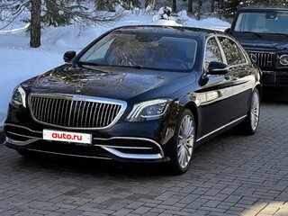 2017 Mercedes-Benz Maybach S-Класс 560 I (X222) Рестайлинг, чёрный, 6500000 рублей, вид 1