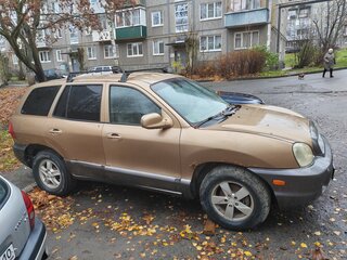 2001 Hyundai Santa Fe I, золотистый, 250000 рублей, вид 2