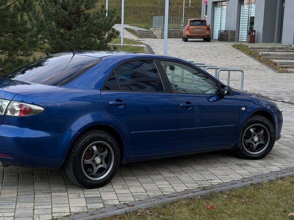 2006 Mazda 6 I (GG) Рестайлинг, синий, 350000 рублей - вид 3