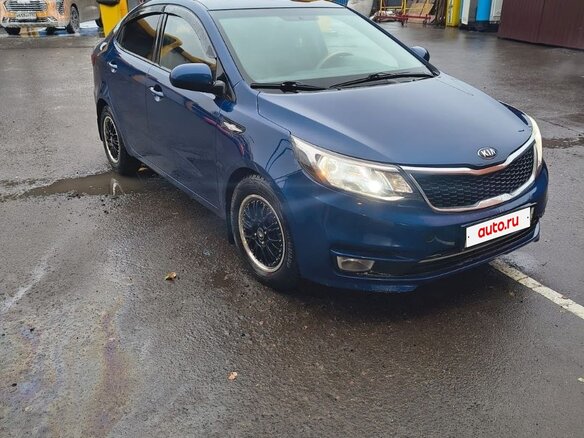 2015 Kia Rio III Рестайлинг, синий, 950000 рублей - вид 1