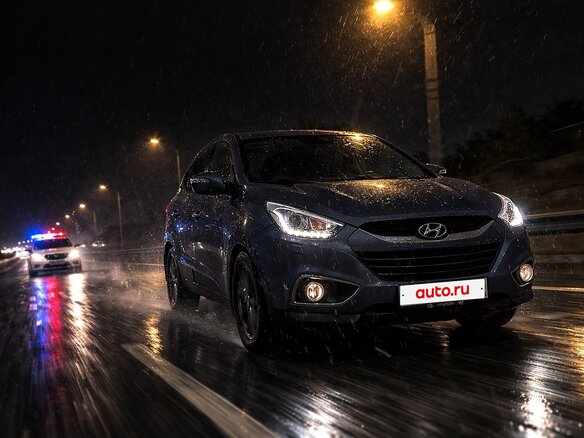 2015 Hyundai ix35 I Рестайлинг, синий, 1690000 рублей - вид 4