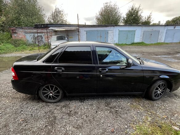 2011 Lada (ВАЗ) Priora I, чёрный - вид 7