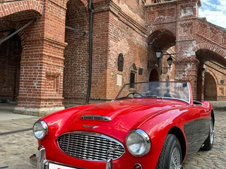 1960 Austin Healey 3000 5-speed I (BN7, BT7), красный, 7000000 рублей, вид 4