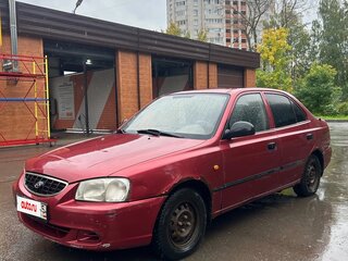 2005 Hyundai Accent ТагАЗ II, красный, 140000 рублей, вид 1