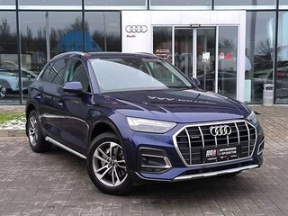 2021 Audi Q5 45 TFSI II (FY) Рестайлинг, синий, 4600000 рублей, вид 3