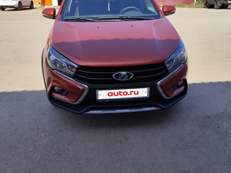 2018 Lada (ВАЗ) Vesta SW Cross I, красный, 1100000 рублей, вид 1