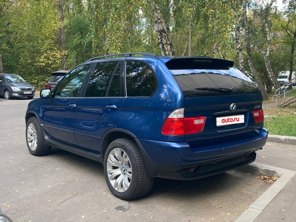 2003 BMW X5 3.0i I (E53), синий, 870000 рублей - вид 5