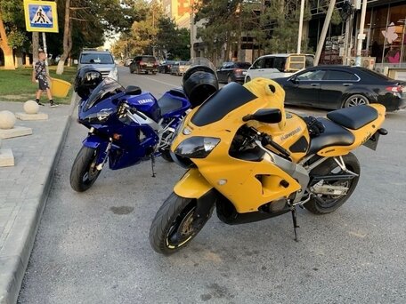 2000 Kawasaki ZX-6 Ninja, жёлтый, 370000 рублей, вид 4