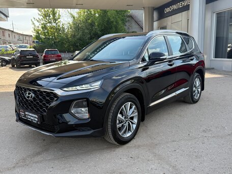 2020 Hyundai Santa Fe IV, чёрный, 2920000 рублей, вид 1