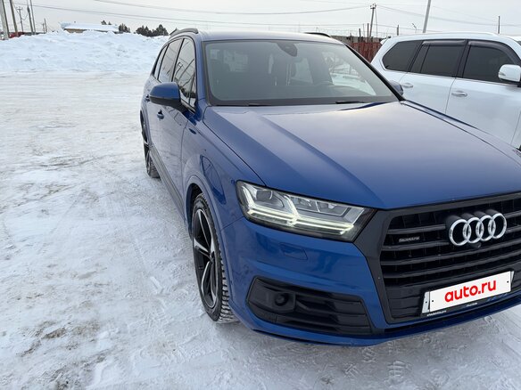 2017 Audi Q7 II (4M), синий, 4700000 рублей - вид 4